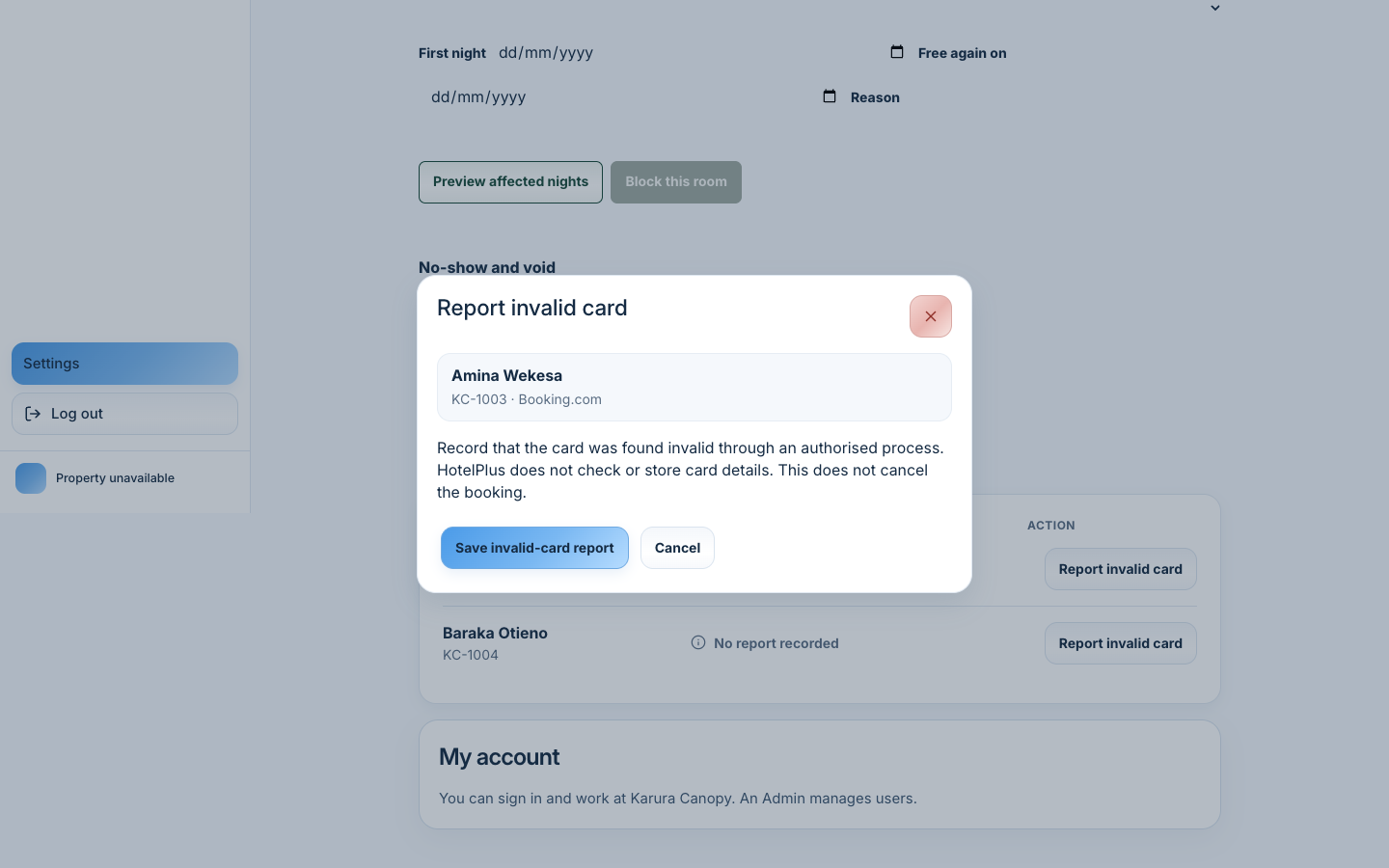 Dialog with reduced motion