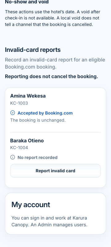Invalid-card panel at a 360 CSS viewport
