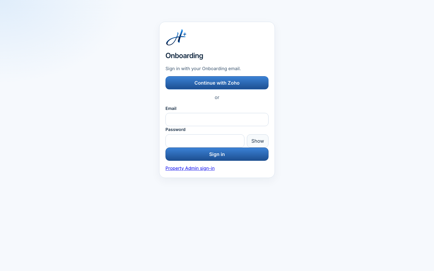 Desktop Onboarding sign-in, resting